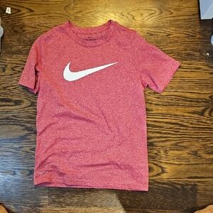 Nike Red and White Short Sleeve Tee